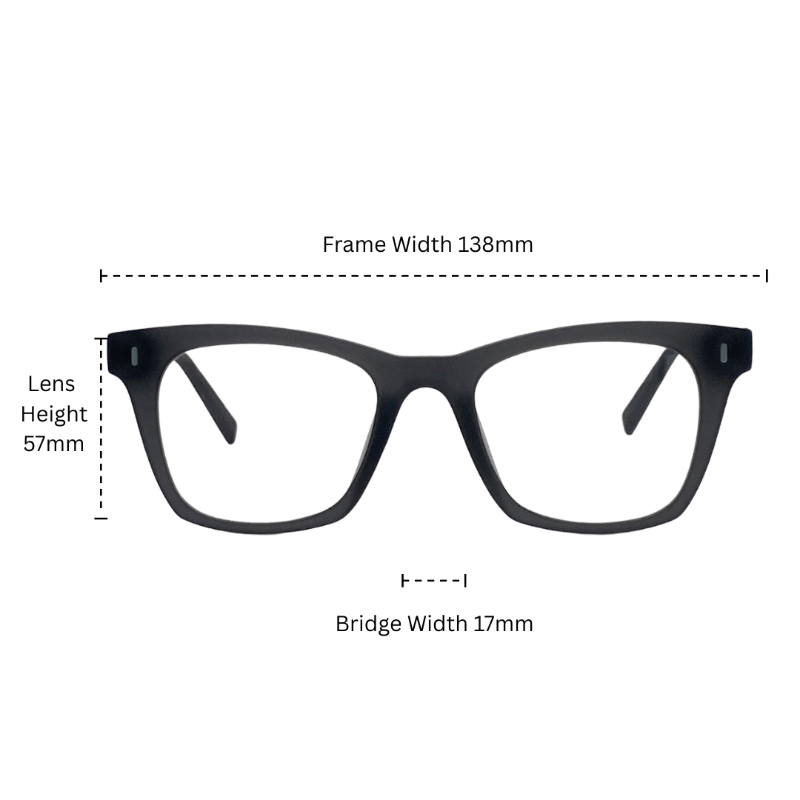 ALUREX Optical frame dimentions