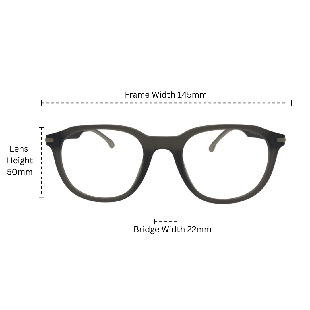 AVENN NEBRA Sophisticated, affordable optical eyewear - size chart. 