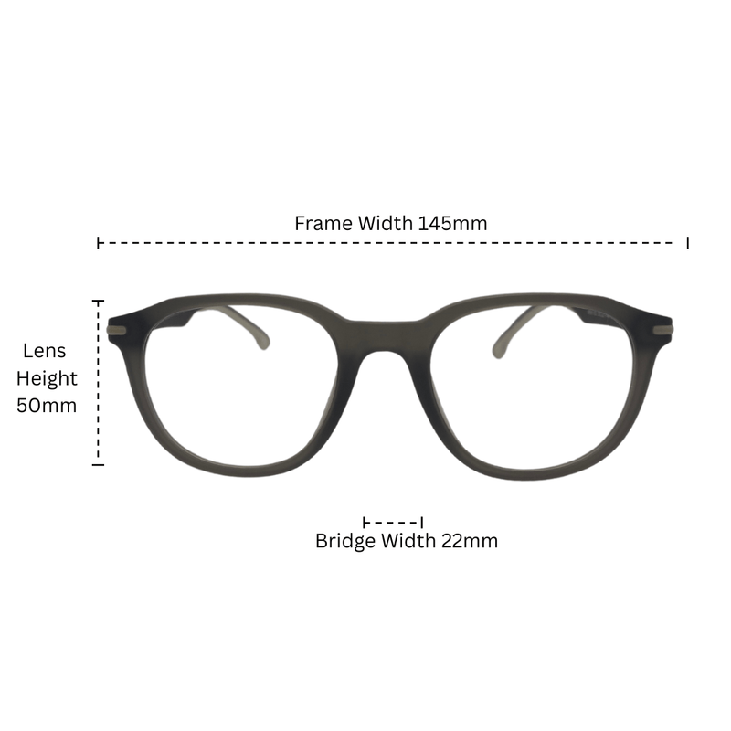 AVENN NEBRA Sophisticated, affordable optical eyewear - size chart. 