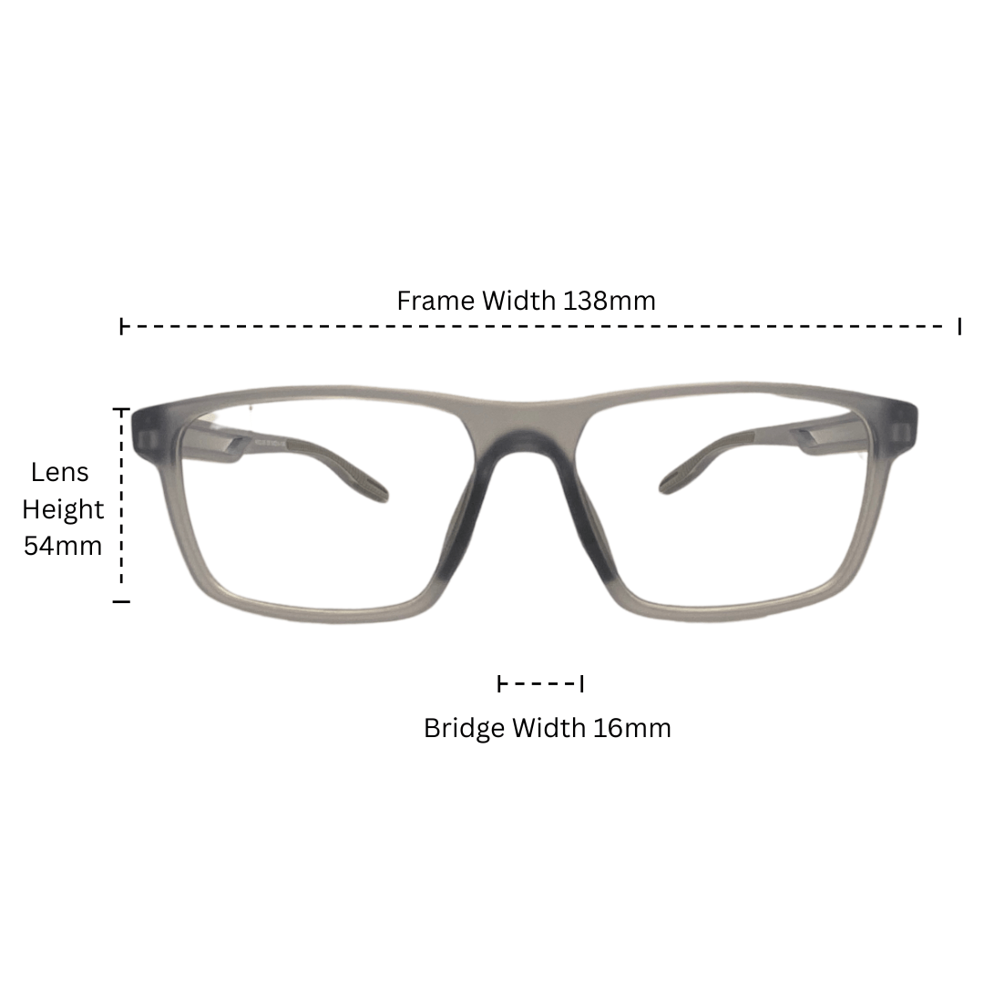 The AVENN ZENRA optical frame size chart