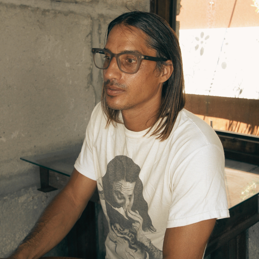 Josh wearing AVENN ALUREX frame, punk rock