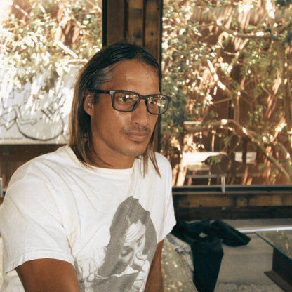 Josh wearing Elvory eyeglasses by AVENN