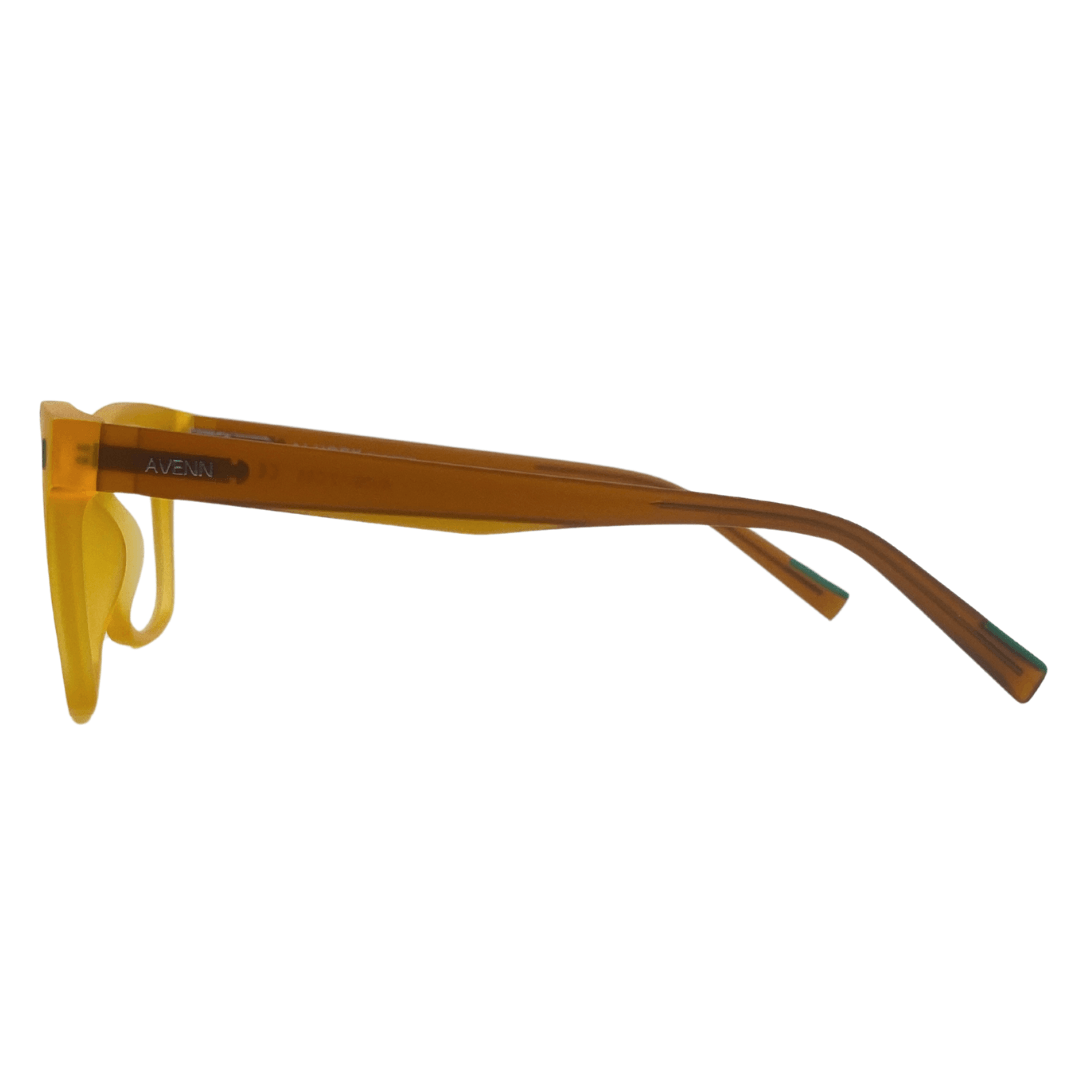 ALUREX frame BY AVENN. Punk rock attitude in shape and colour - Yellow Grey matte. SIDE VIEW