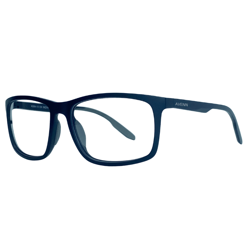 NIVOR blue matte eyeglasses frame angle